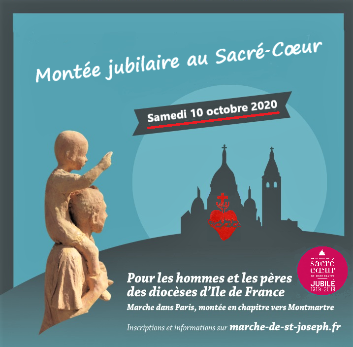 10/10/2020 : Montée des hommes et des pères de famille d'Ile de France vers le Sacré-Coeur !